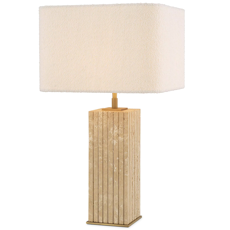 Настольная лампа Eichholtz Table Lamp Giova Square Бежево-серый Белый Настольная лампа Eichholtz Table Lamp Giova Square Бежево-серый Белый в Брянске | Loft Concept