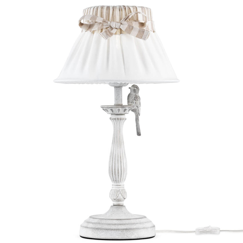 Настольная лампа Refined Provence Table lamp Белый Бежевый Настольная лампа Refined Provence Table lamp Белый Бежевый в Брянске | Loft Concept