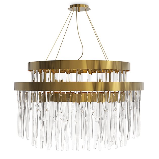 Люстра Luxxu Babel suspension Глянцевое золото Прозрачное Стекло Люстра Luxxu Babel suspension Глянцевое золото Прозрачное Стекло в Брянске | Loft Concept