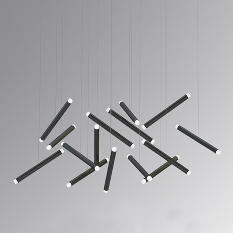 Люстра Dutti D0068 LED Chandelier Modern 14 black Черный Люстра Dutti D0068 LED Chandelier Modern 14 black Черный в Брянске | Loft Concept