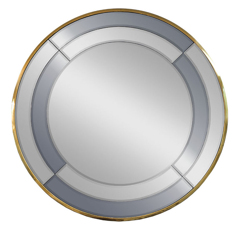 Зеркало Mirrored Frame Round Глянцевое золото Зеркало Mirrored Frame Round Глянцевое золото в Брянске | Loft Concept