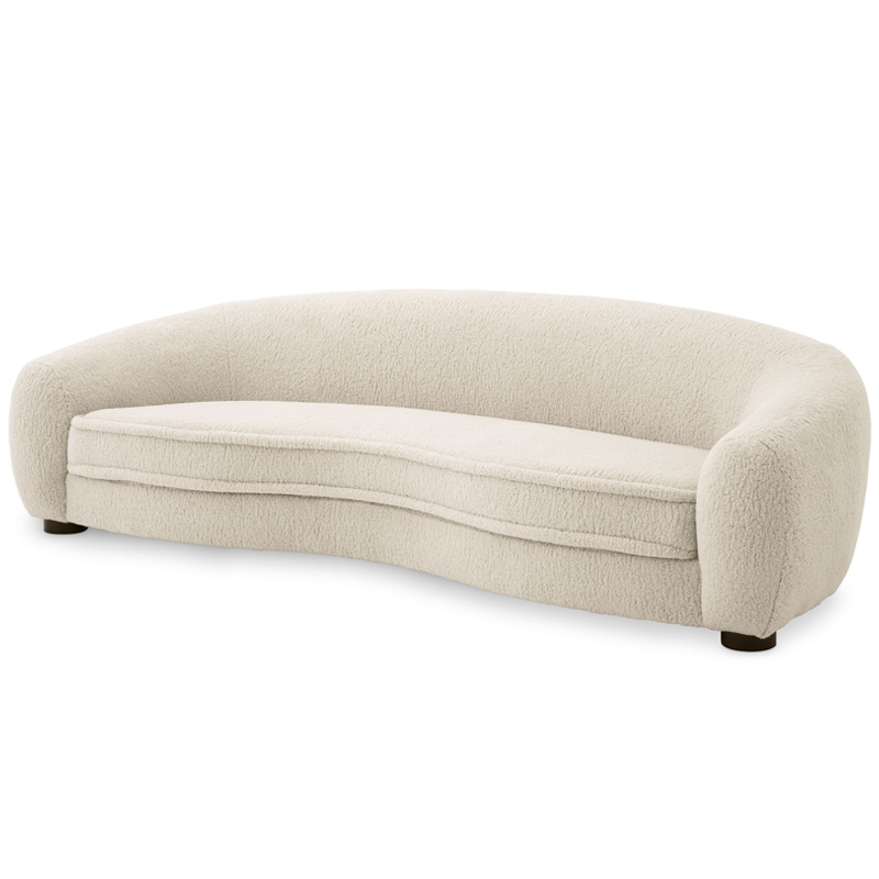 Диван Eichholtz Sofa Freud cream Кремовый Черный Диван Eichholtz Sofa Freud cream Кремовый Черный в Брянске | Loft Concept