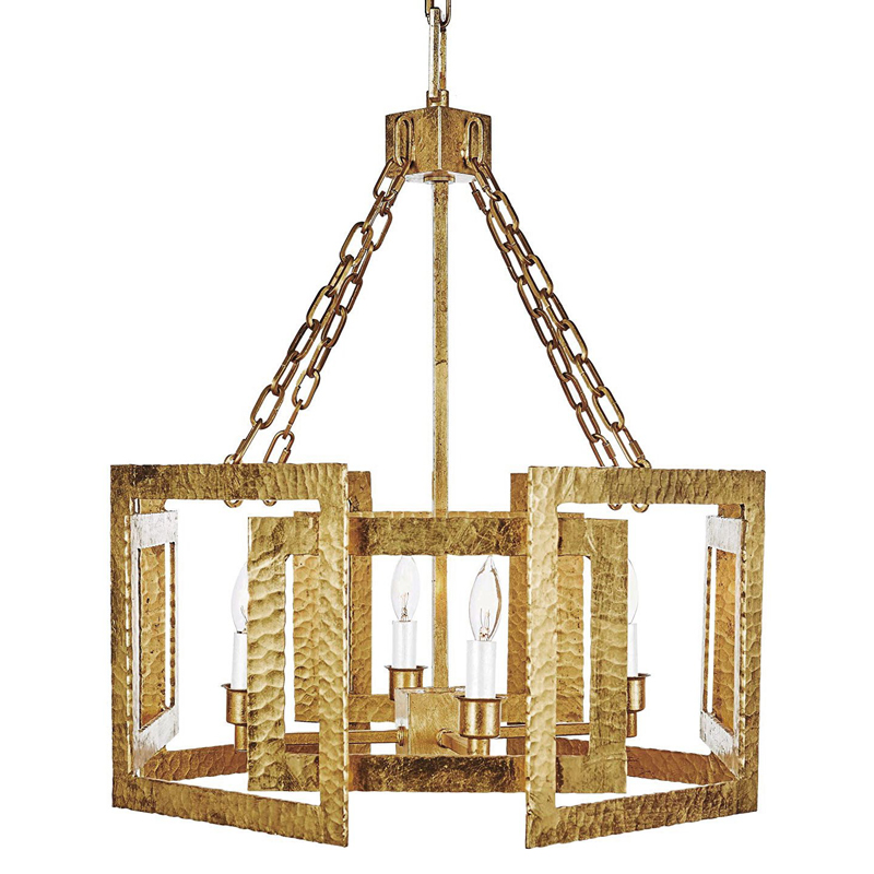 Люстра Textured Cage Pendant Lamp Gold Chandelier Золотой Люстра Textured Cage Pendant Lamp Gold Chandelier Золотой в Брянске | Loft Concept