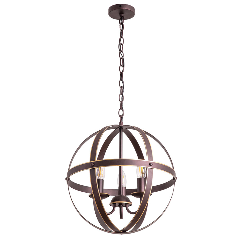 Люстра Brown Stripes Ball Шоколад Люстра Brown Stripes Ball Шоколад в Брянске | Loft Concept
