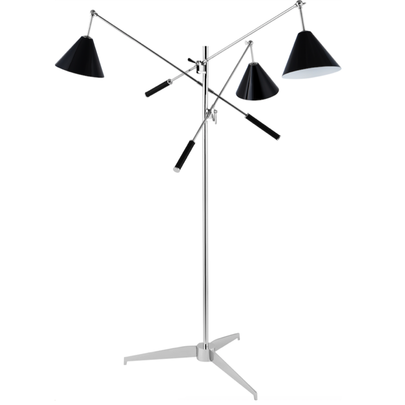 Торшер Stilnovo FLOR LAMP Черный Хром Торшер Stilnovo FLOR LAMP Черный Хром в Брянске | Loft Concept