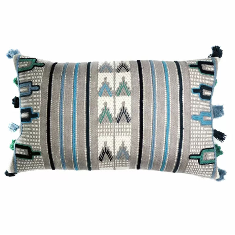 Чехол на подушку Blue Ikat Мульти Чехол на подушку Blue Ikat Мульти в Брянске | Loft Concept