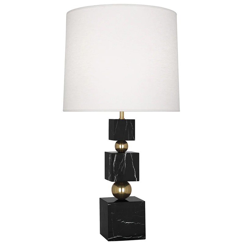 Настольная лампа Totem Table Lamp Black Marble Глянцевое золото Черный Мрамор Nero Белый Настольная лампа Totem Table Lamp Black Marble Глянцевое золото Черный Мрамор Nero Белый в Брянске | Loft Concept