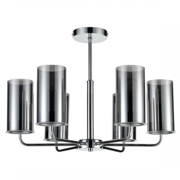 Люстра Honnor Chandelier chrome Хром Серый (Gray) Люстра Honnor Chandelier chrome Хром Серый (Gray) в Брянске | Loft Concept