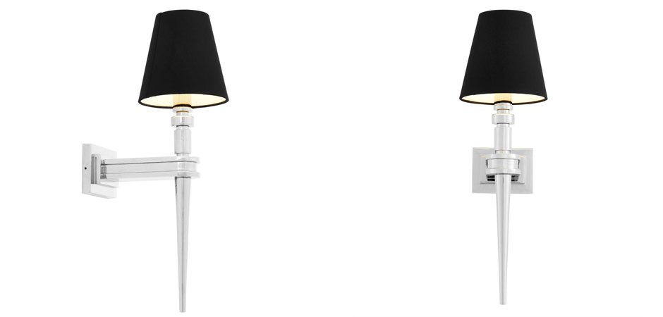 Бра Wall Lamp Waterloo Single Nickel Бра Wall Lamp Waterloo Single Nickel - Loft-Concept в Брянске