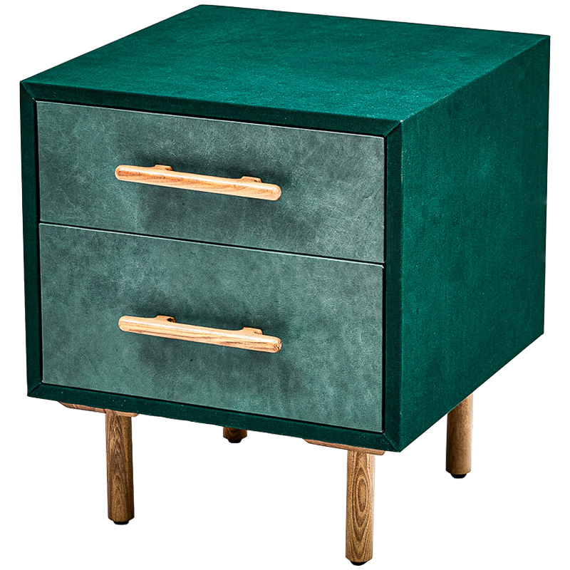 Тумба Smoky Green Nightstand Изумрудный Древесина Тумба Smoky Green Nightstand Изумрудный Древесина в Брянске | Loft Concept