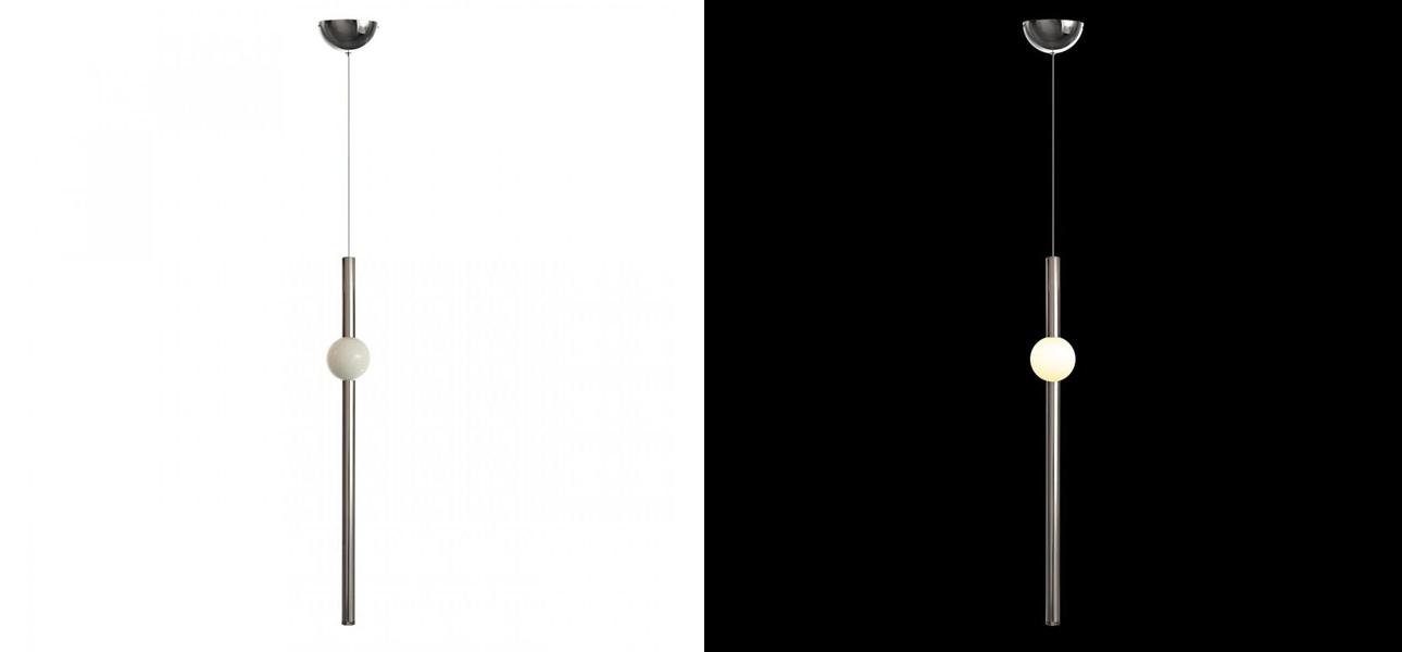 Светодиодный Подвесной светильник Lee Broom ORION GLOBE D 80 Хром - фото №1