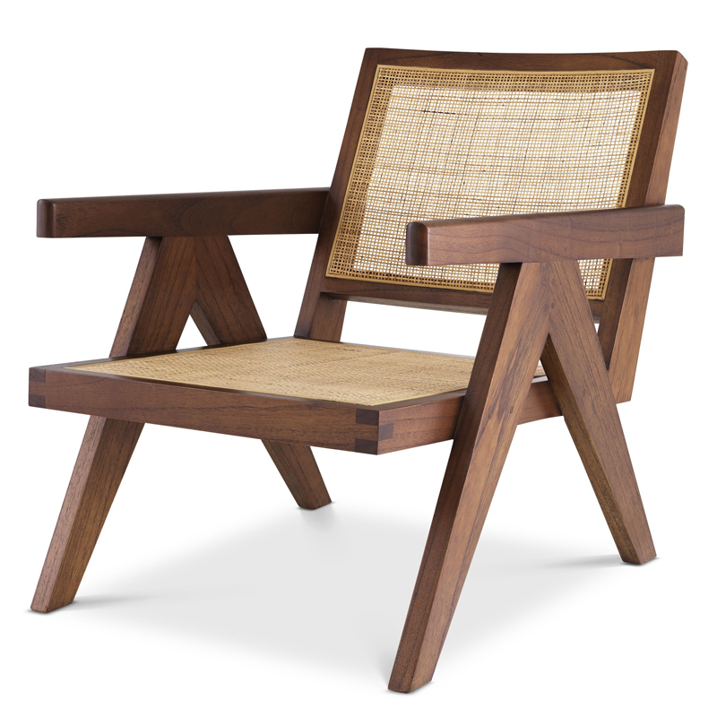 Кресло Eichholtz Chair Aristide brown Коричневый Бежевый Кресло Eichholtz Chair Aristide brown Коричневый Бежевый в Брянске | Loft Concept