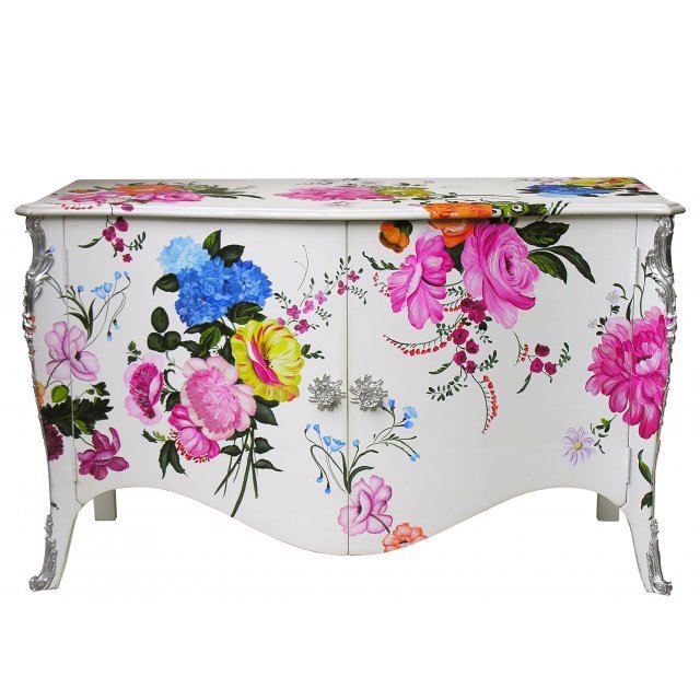 Комод L.XV DRESSER Flowers Серебряный Мульти Комод L.XV DRESSER Flowers Серебряный Мульти в Брянске | Loft Concept