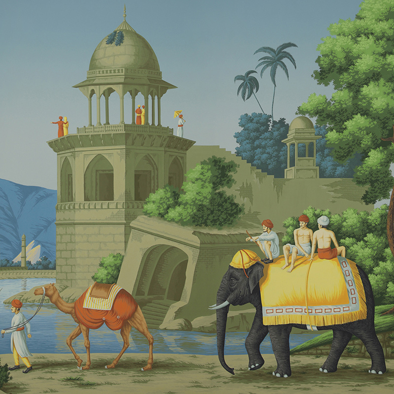Обои ручная роспись Early Views of India Dufour on scenic paper Обои ручная роспись Early Views of India Dufour on scenic paper в Брянске | Loft Concept