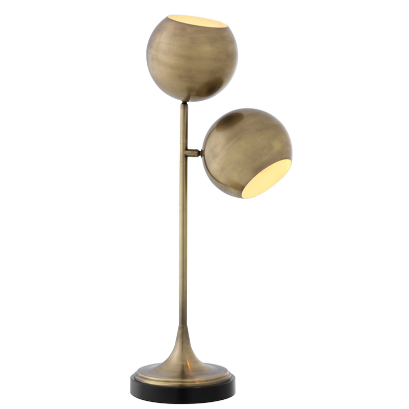 Настольная лампа Eichholtz Table Lamp Compton brass Латунь Античная полированная Черный Настольная лампа Eichholtz Table Lamp Compton brass Латунь Античная полированная Черный в Брянске | Loft Concept