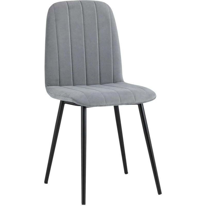 Стул Easy Chair Велюр Серый цвет Серый Черный Стул Easy Chair Велюр Серый цвет Серый Черный в Брянске | Loft Concept