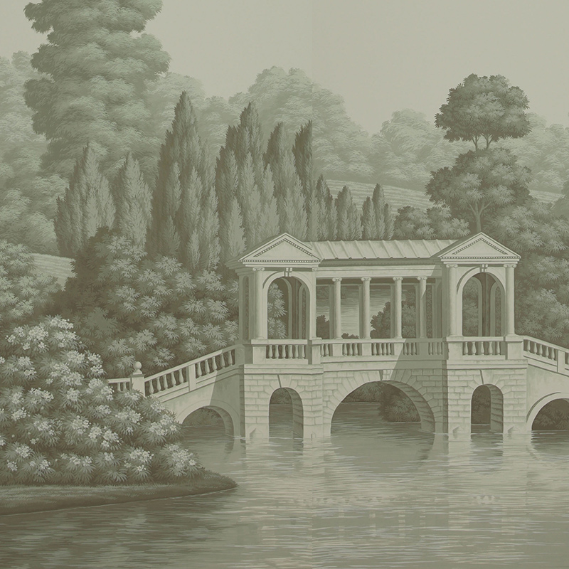 Обои ручная роспись English Landscape Crystal Grey on scenic paper Обои ручная роспись English Landscape Crystal Grey on scenic paper в Брянске | Loft Concept