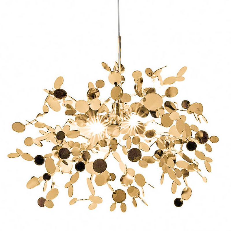 Люстра Terzani Argent Suspension Gold Pendant Lamp 85 Золотой Люстра Terzani Argent Suspension Gold Pendant Lamp 85 Золотой в Брянске | Loft Concept
