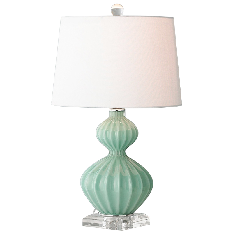 Настольная лампа Loraine Green Table lamp Античный зеленый Настольная лампа Loraine Green Table lamp Античный зеленый в Брянске | Loft Concept