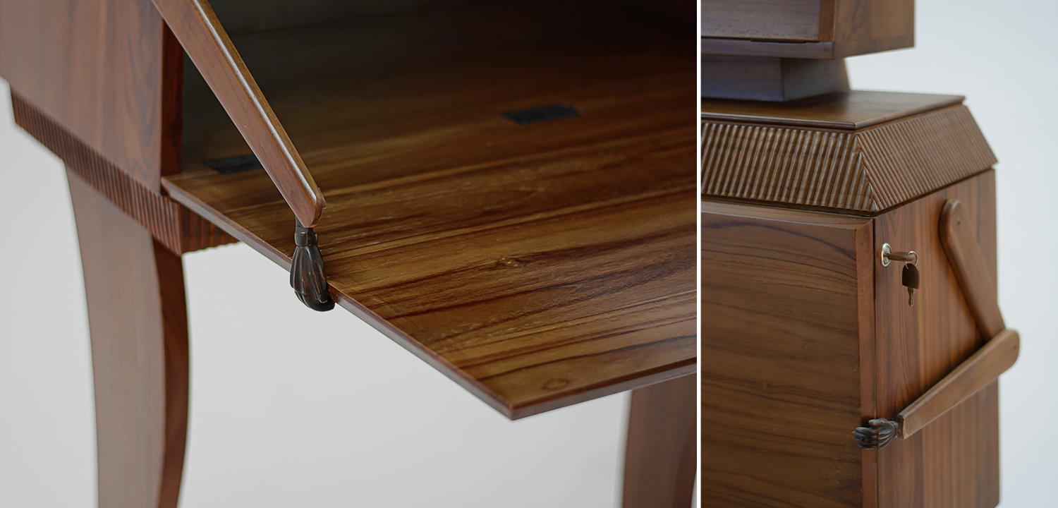 Бар в виде робота дерево шпон Wooden Robot Bar - фото