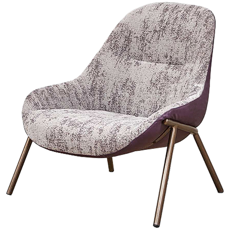 Кресло Nazario Chair Бронза Сиреневый Кресло Nazario Chair Бронза Сиреневый в Брянске | Loft Concept