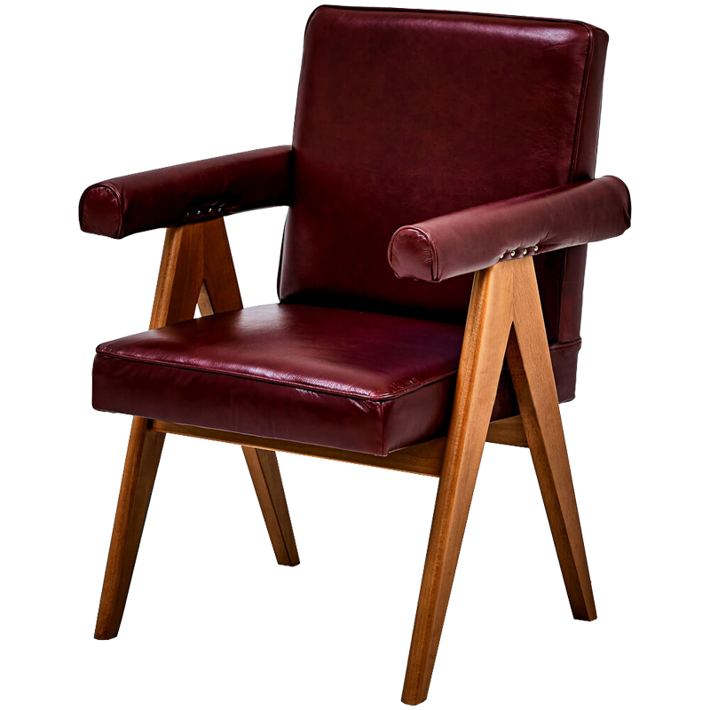 Стул Cherry Modern Chair Бургундский красный Древесина Стул Cherry Modern Chair Бургундский красный Древесина в Брянске | Loft Concept