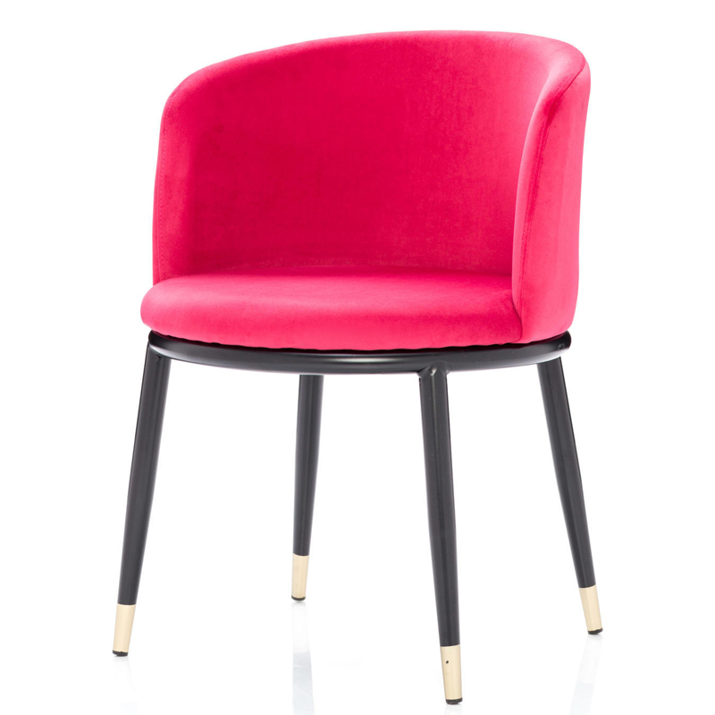 Стул Dining Chair Foucault Crimson Малиновый (Crimson) Черный Золотой Стул Dining Chair Foucault Crimson Малиновый (Crimson) Черный Золотой в Брянске | Loft Concept