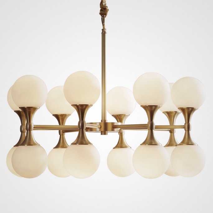 Люстра Hudson Valley Lighting Astoria Chandelier Белый Латунь Люстра Hudson Valley Lighting Astoria Chandelier Белый Латунь в Брянске | Loft Concept