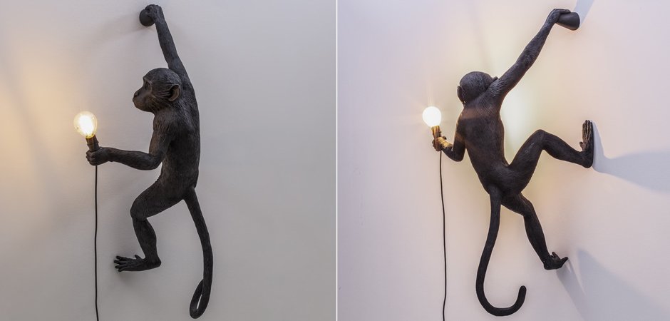 Бра Seletti The Monkey Lamp Hanging Version Right Бра Seletti The Monkey Lamp Hanging Version Right - Loft-Concept в Брянске