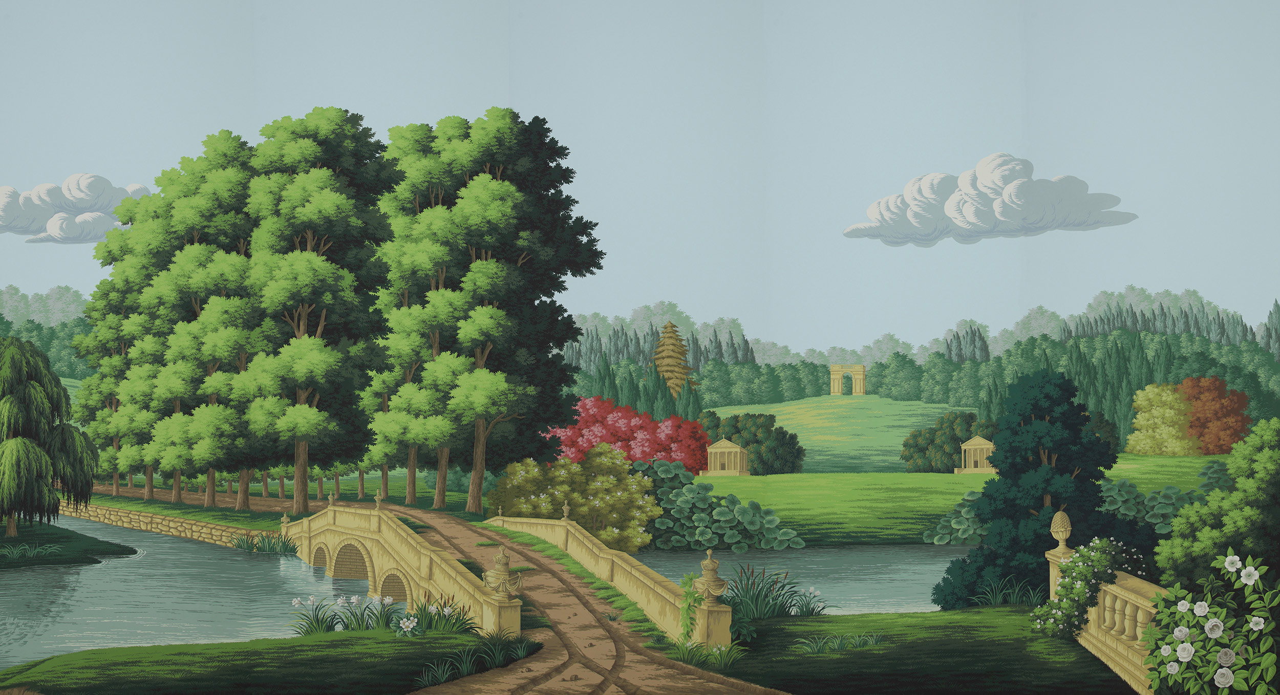Обои ручная роспись English Landscape Gainsborough on scenic paper Обои ручная роспись English Landscape Gainsborough on scenic paper - постер Loft-Concept в Брянске