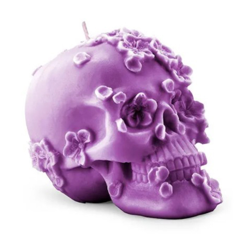 Свеча Purple Flowers Skull Пурпурный Свеча Purple Flowers Skull Пурпурный в Брянске | Loft Concept
