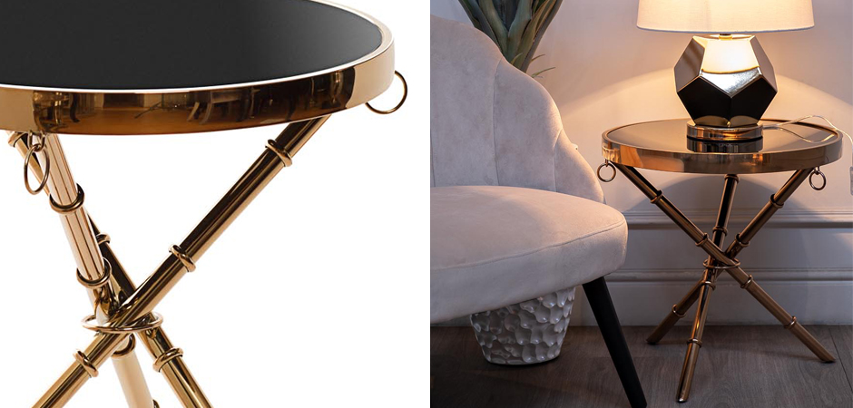 Стол Metal Bamboo Table pink gold Стол Metal Bamboo Table pink gold - Loft-Concept в Брянске