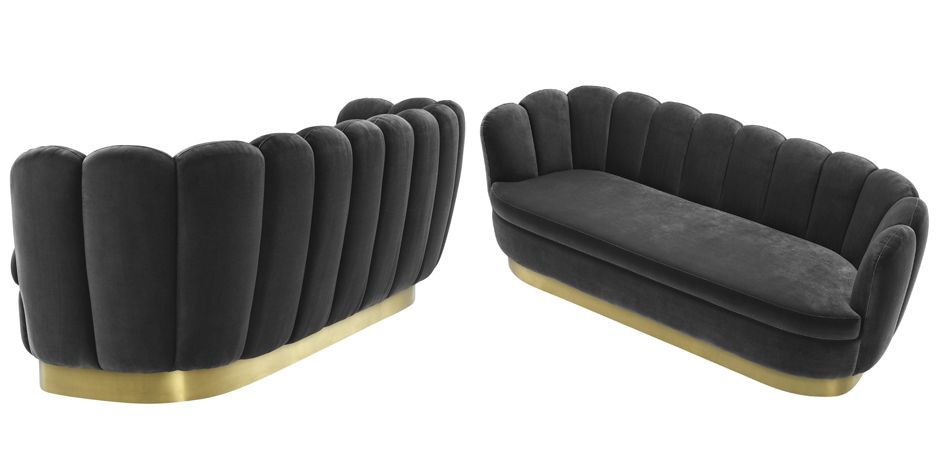 Диван Eichholtz Sofa Mirage dark grey Диван Eichholtz Sofa Mirage dark grey - Loft-Concept в Брянске