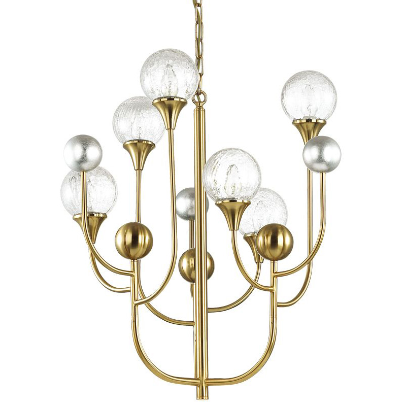Люстра Benniga Chandelier 6 Золотой Прозрачный (Transparent) Люстра Benniga Chandelier 6 Золотой Прозрачный (Transparent) в Брянске | Loft Concept