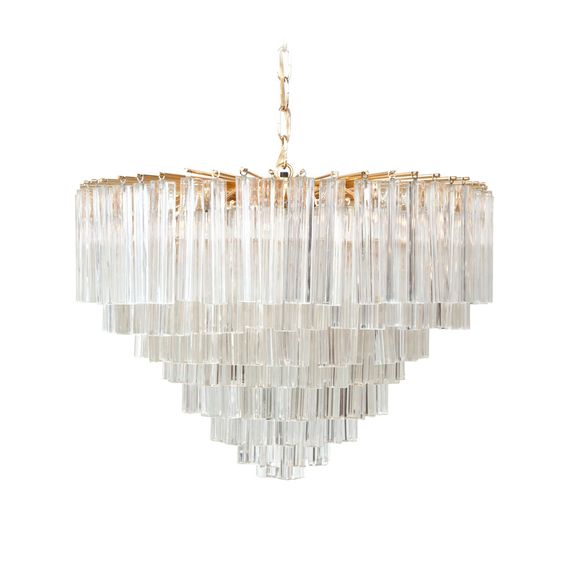 Люстра Chandelier Odeon Глянцевое золото Прозрачное Стекло Люстра Chandelier Odeon Глянцевое золото Прозрачное Стекло в Брянске | Loft Concept