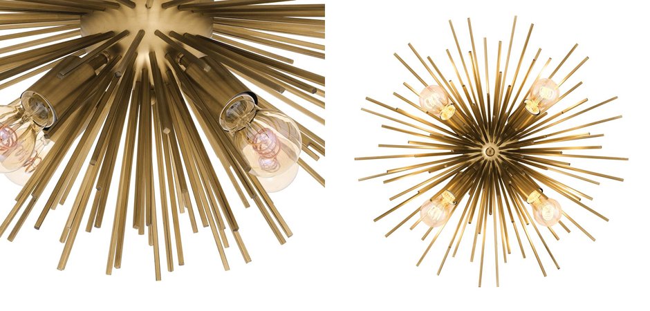 Потолочный светильник Ceiling Lamp Boivin Brass Потолочный светильник Ceiling Lamp Boivin Brass - Loft-Concept в Брянске