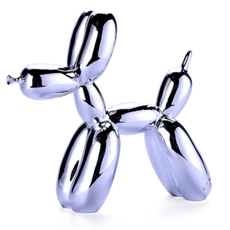 Статуэтка Jeff Koons Balloon Dog medium Silver Серебряный Статуэтка Jeff Koons Balloon Dog medium Silver Серебряный в Брянске | Loft Concept