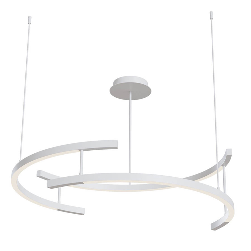Люстра Smeragde Light Chandelier white arcs Белый Люстра Smeragde Light Chandelier white arcs Белый в Брянске | Loft Concept