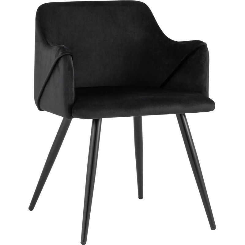 Стул Monarch Chair Черный Велюр Черный Стул Monarch Chair Черный Велюр Черный в Брянске | Loft Concept