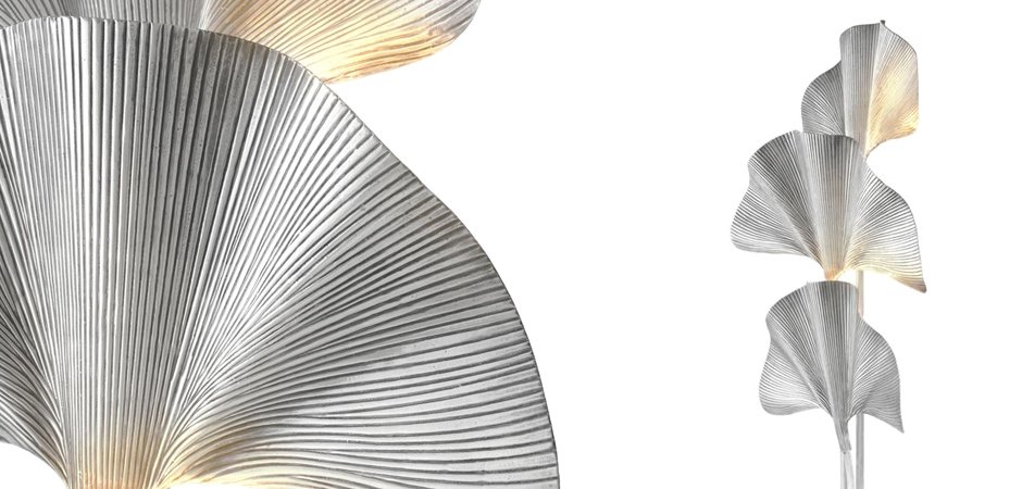 Торшер Eichholtz Floor Lamp Las Palmas Silver Торшер Eichholtz Floor Lamp Las Palmas Silver - Loft-Concept в Брянске