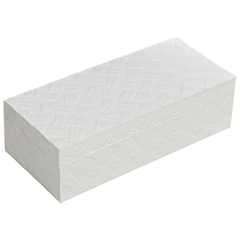 Шкатулка Weawing Wood White Box Белый Шкатулка Weawing Wood White Box Белый в Брянске | Loft Concept