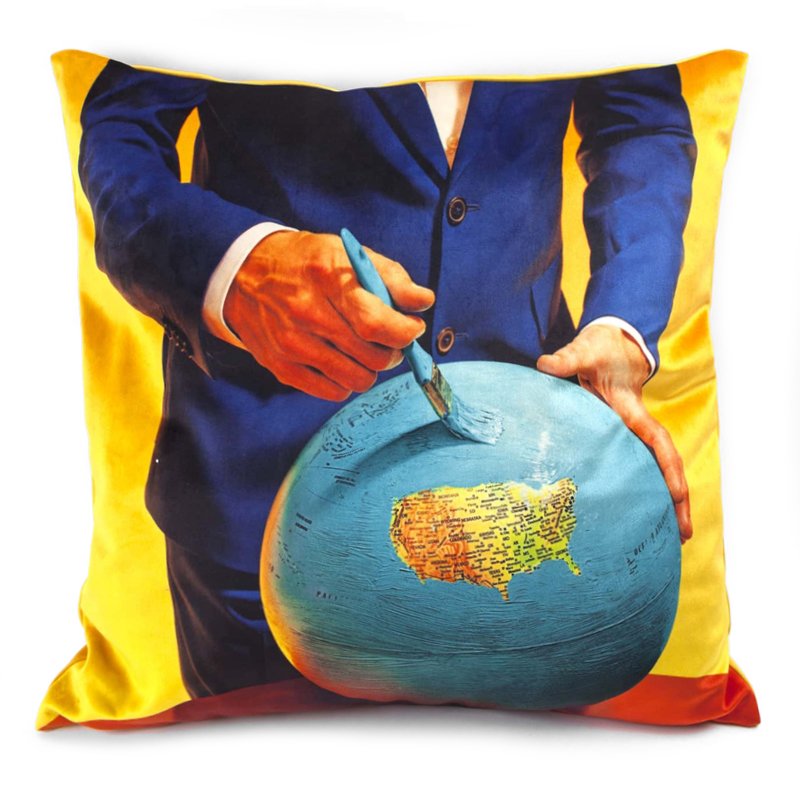 Подушка Seletti Cushion Globe Design Toiletpaper Мульти в Брянске | Loft Concept 