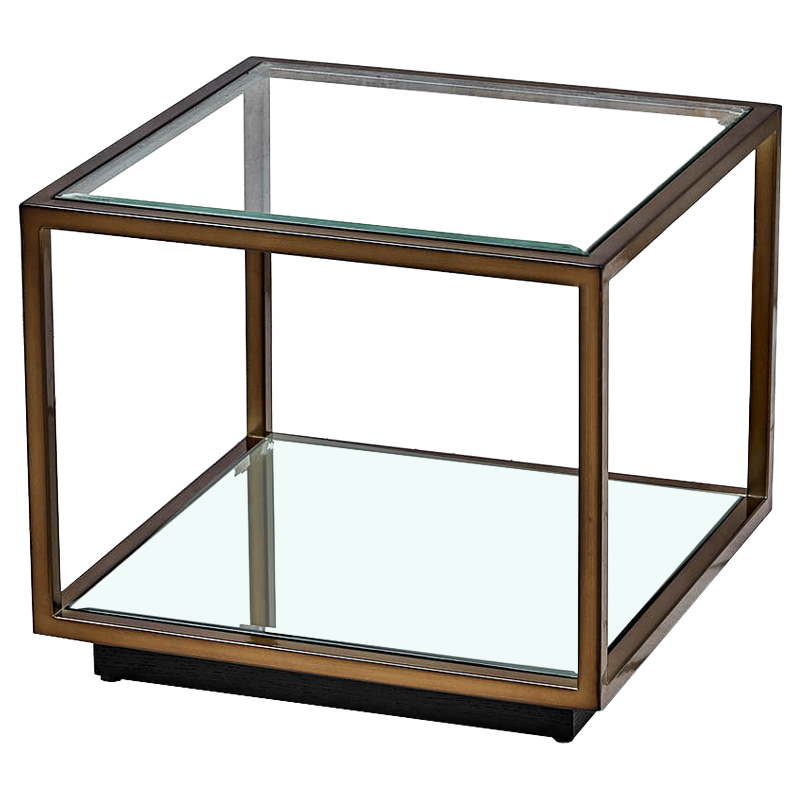Кофейный стол Transparent Cube 43 Прозрачный Темная бронза Кофейный стол Transparent Cube 43 Прозрачный Темная бронза в Брянске | Loft Concept