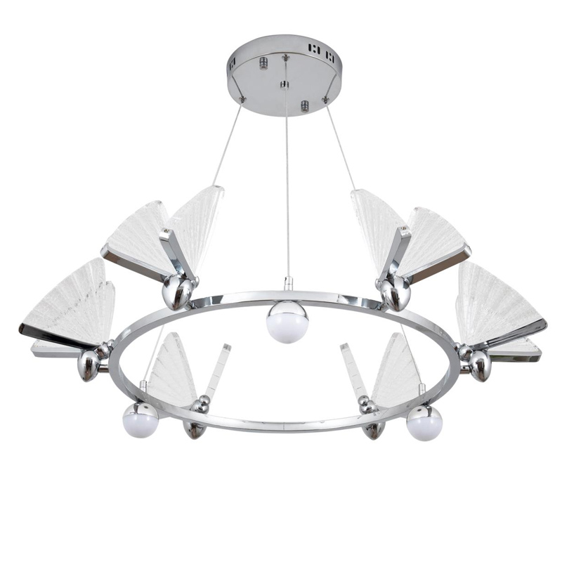 Люстра Butterfly Enlarged на три лампы Хром Люстра Butterfly Enlarged на три лампы Хром в Брянске | Loft Concept
