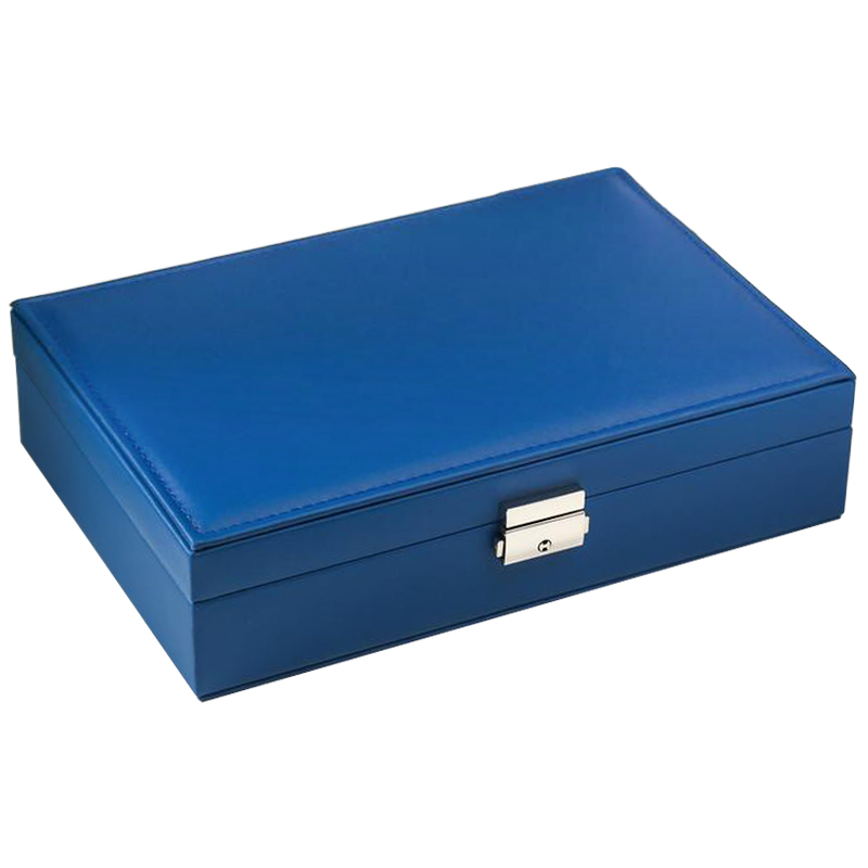 Шкатулка Mazarine Jewerly Organizer Box blue Синий Шкатулка Mazarine Jewerly Organizer Box blue Синий в Брянске | Loft Concept