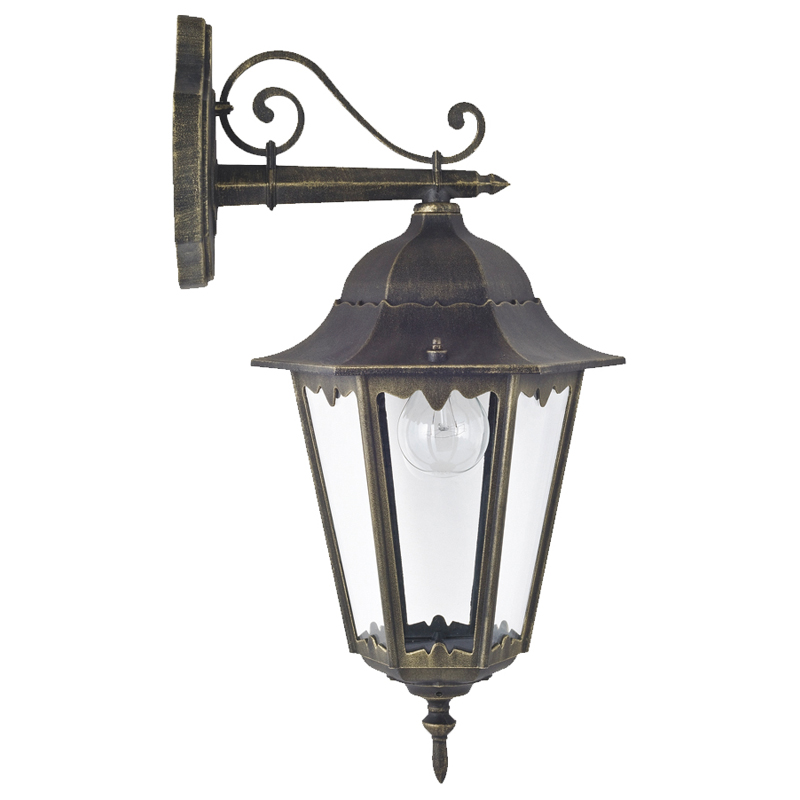 Уличный светильник Leclerc sconce II Винтажный черный Прозрачное Стекло Уличный светильник Leclerc sconce II Винтажный черный Прозрачное Стекло в Брянске | Loft Concept