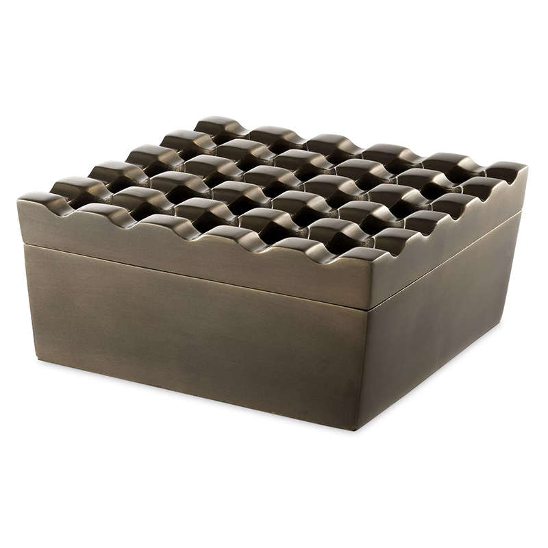 Пепельница Eichholtz Ashtray Deluxe Винтажная латунь в Брянске | Loft Concept 