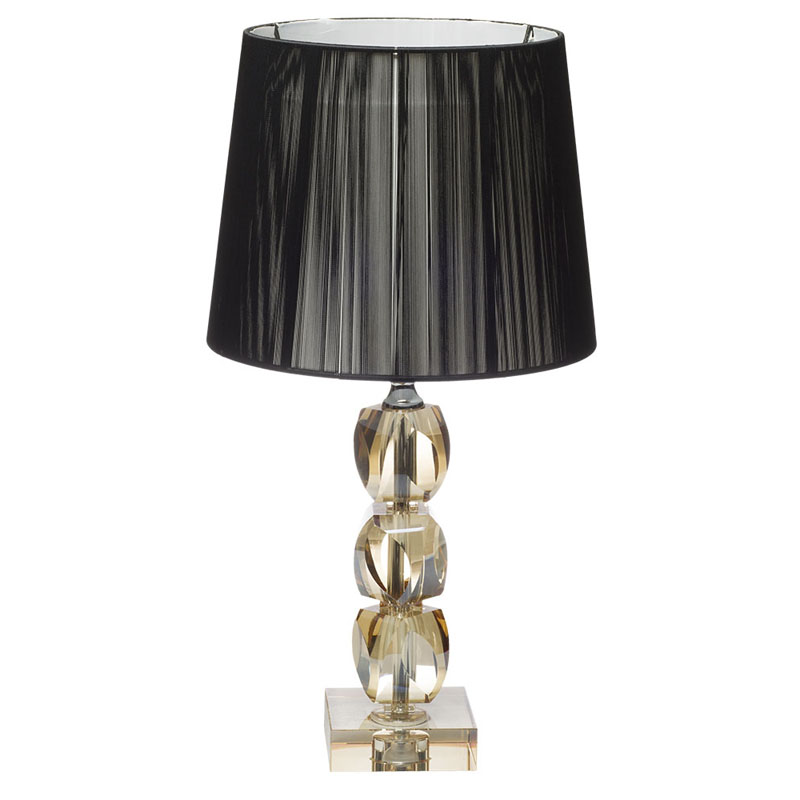 Настольная лампа Gold Crystal Base Table Lamp Черный Настольная лампа Gold Crystal Base Table Lamp Черный в Брянске | Loft Concept