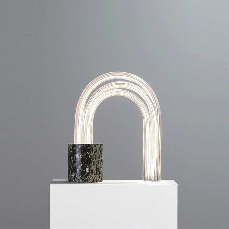 Настольная лампа Spring Lamp Черный Белый Настольная лампа Spring Lamp Черный Белый в Брянске | Loft Concept