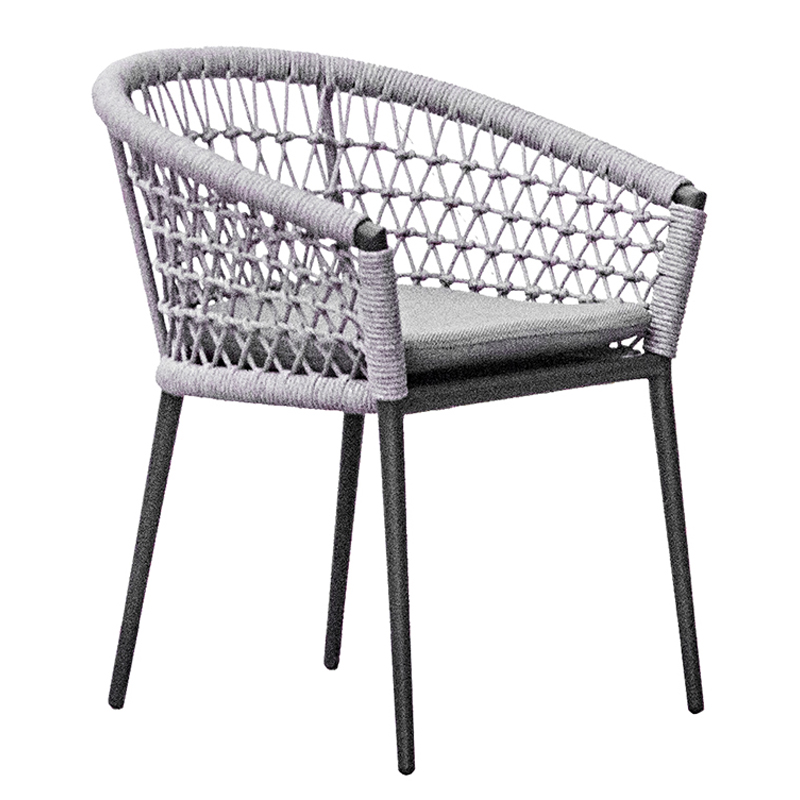 Стул Niels Outdoor Chair Серый Черный Стул Niels Outdoor Chair Серый Черный в Брянске | Loft Concept